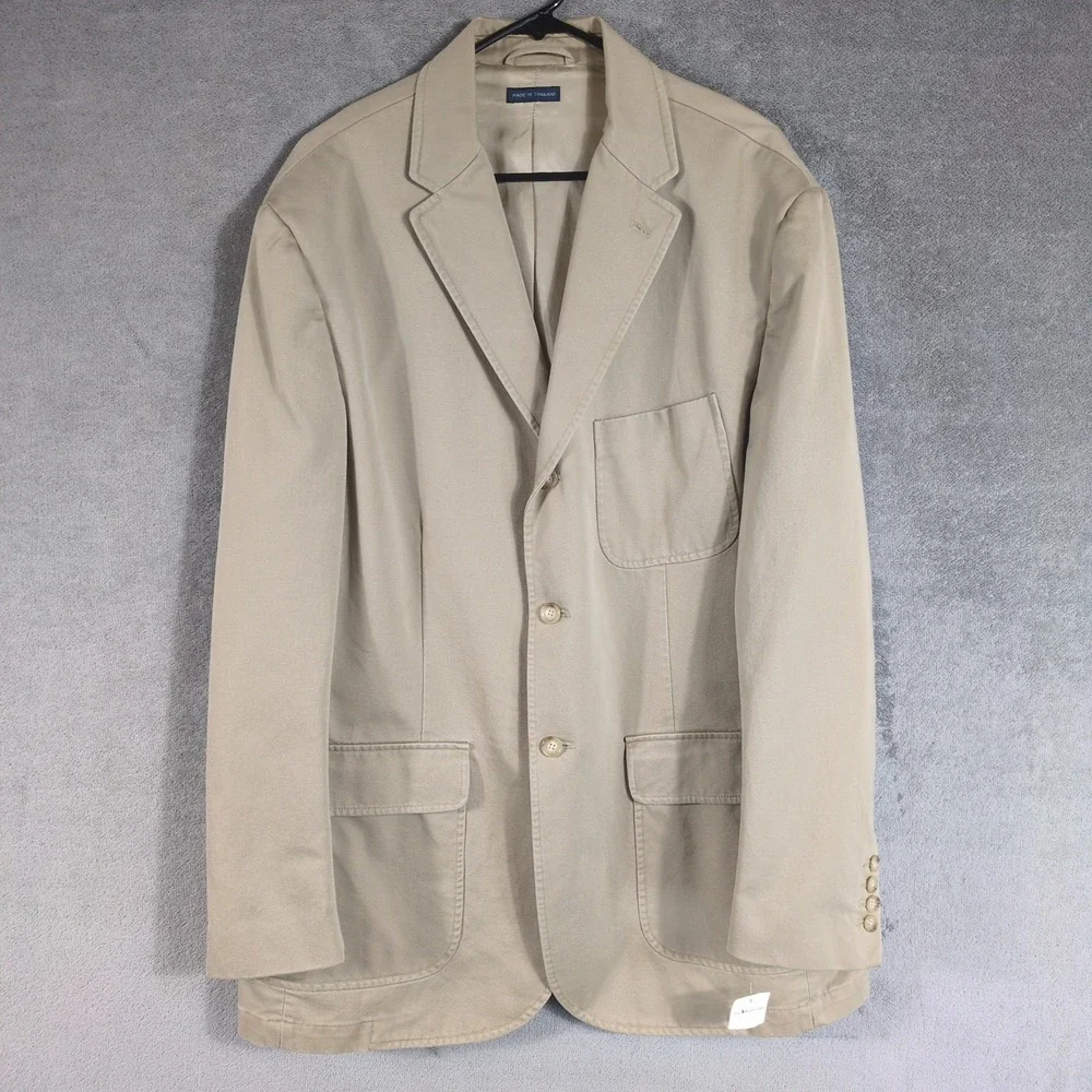 NWT Polo Ralph Lauren Mens XL Tan 3-Button Blazer Sport Coat Jacket Summer